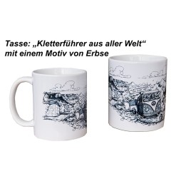 Promotasse mit Motiv von Erbse