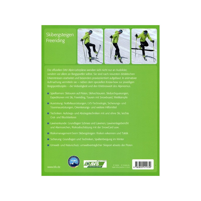 Alpin-Lehrplan Skibergsteigen Freeriding