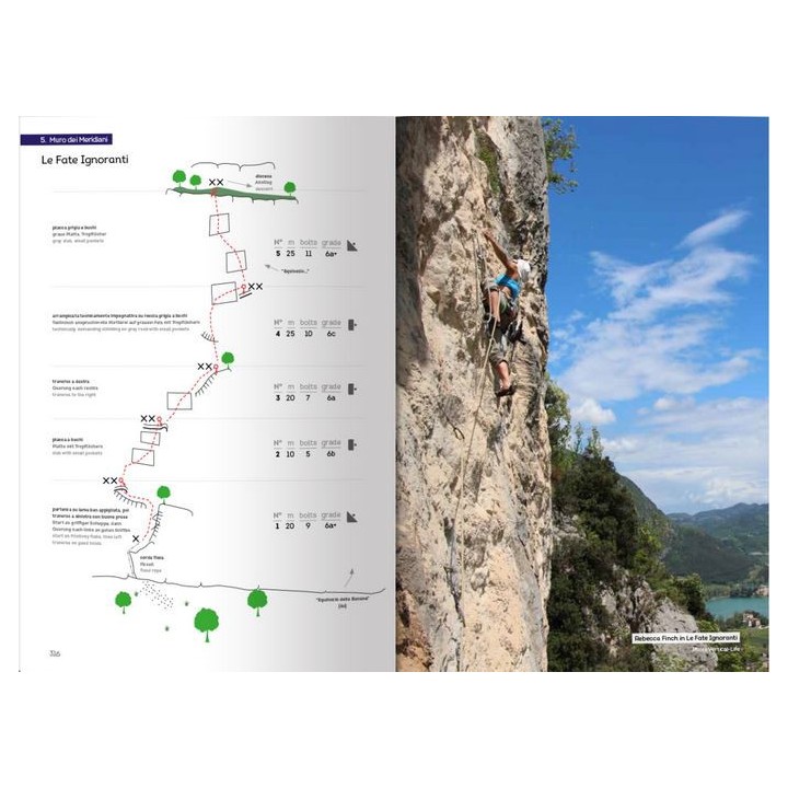 Multi-pitch climbing in Arco
