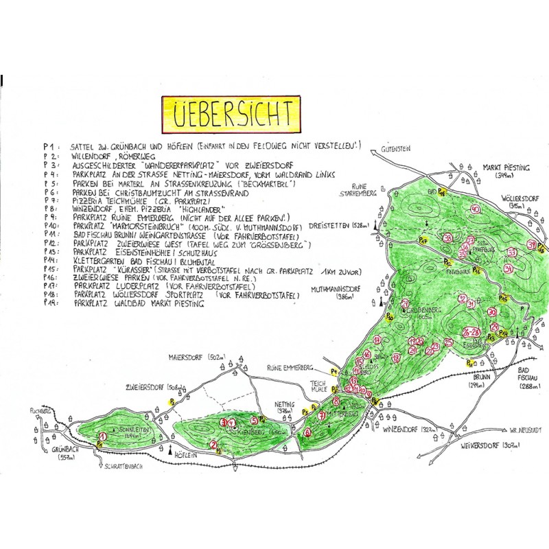 Übersicht Kletterfüher Fischauer Berge