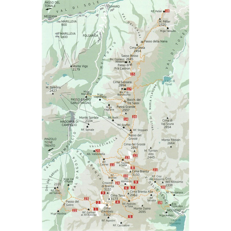 Bocchette-Weg und Klettersteige der Brentagruppe