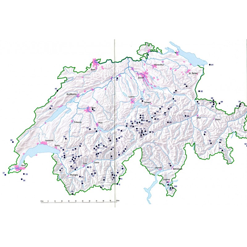 Übersicht der Klettersteige in der Schweiz