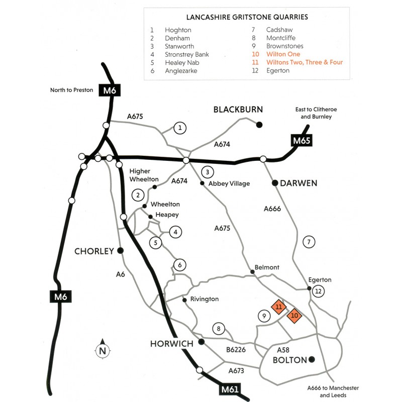 Selected Climbs an Bouldering in Wilton Quarries