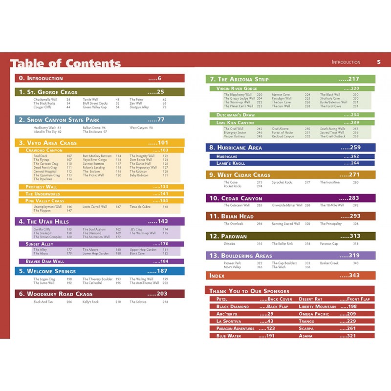Rock Climbs of Southwest Utah & the Arizona Strip