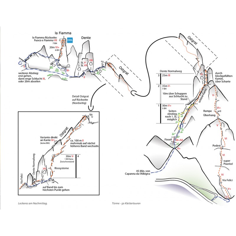 Türme - 50 exponierte Klettertouren