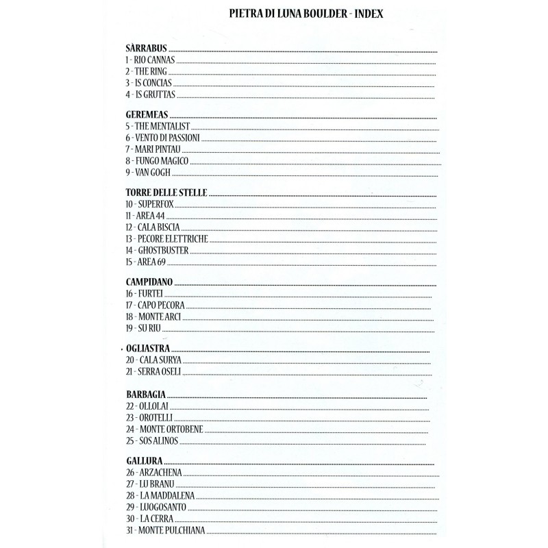 Pietra di Luna - Bouldering in Sardinia