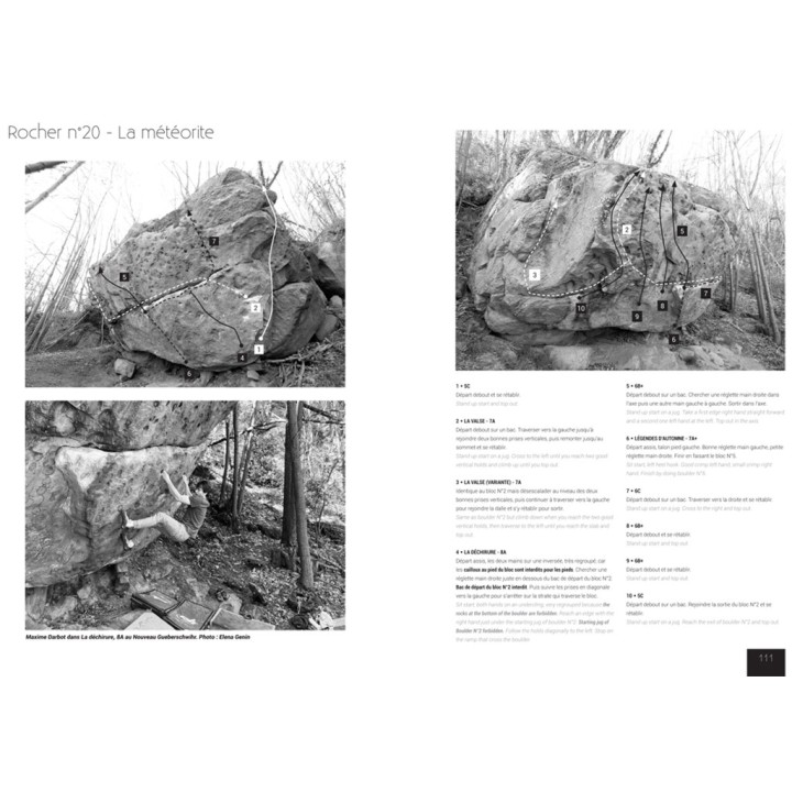 Boulderführer Sur les BLOCS de grès (Vogesen)