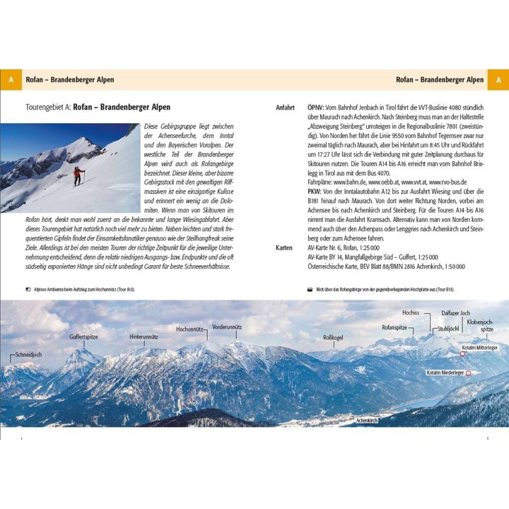 Skitourenführer Karwendel, Rofan, Wetterstein
