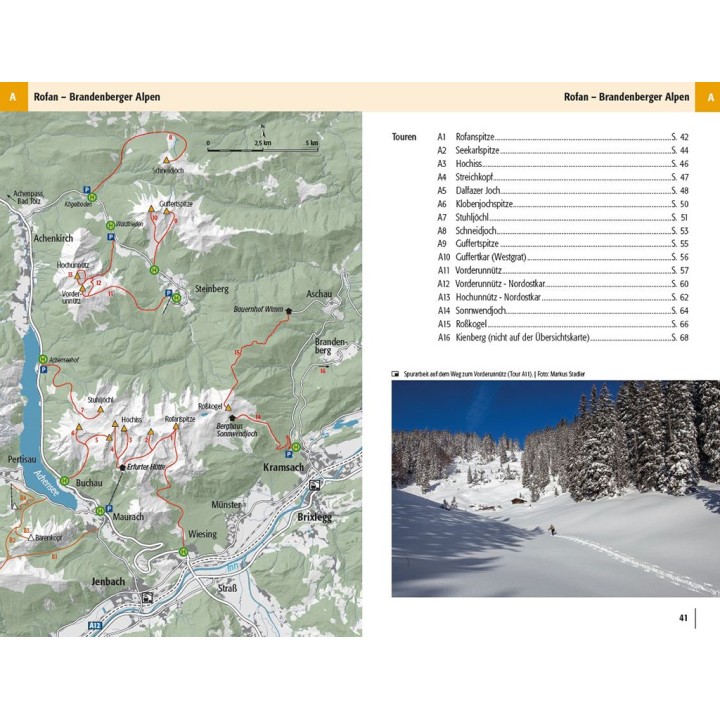 Skitourenführer Karwendel, Rofan, Wetterstein