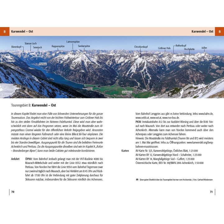 Skitourenführer Karwendel, Rofan, Wetterstein