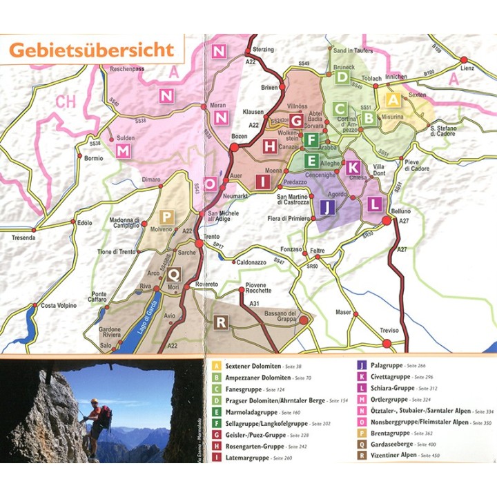 Klettersteigführer Dolomiten, Südtirol, Gardasee