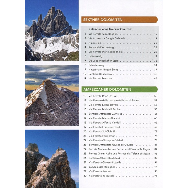 Klettersteigatlas Südtirol - Dolomiten - Gardasee