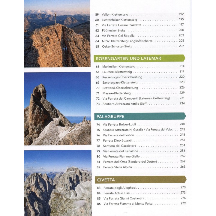 Klettersteigatlas Südtirol - Dolomiten - Gardasee