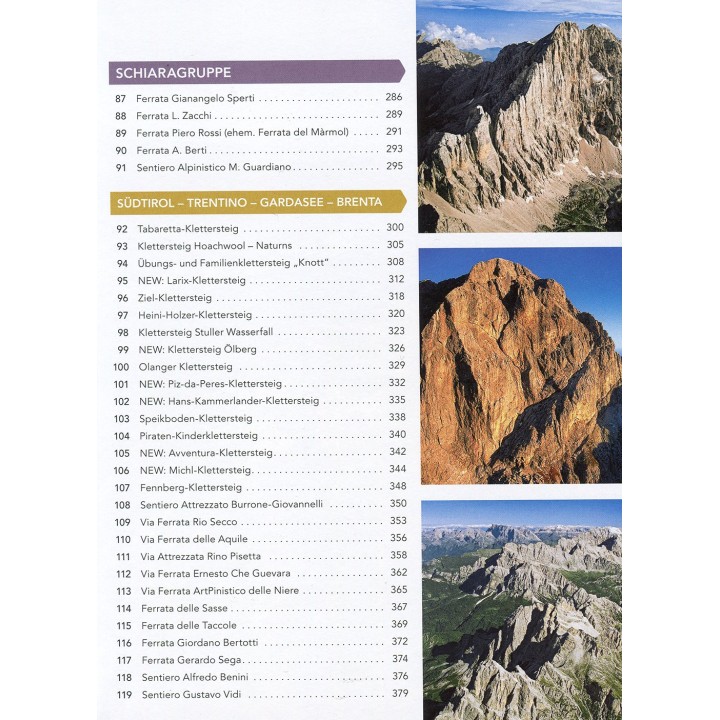 Klettersteigatlas Südtirol - Dolomiten - Gardasee