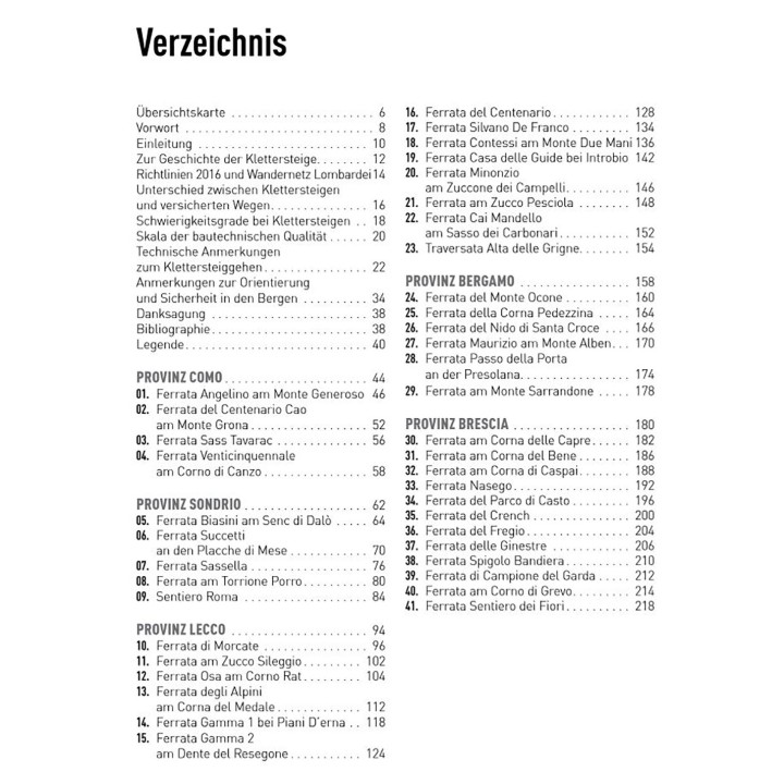 Klettersteigführer Lombardei