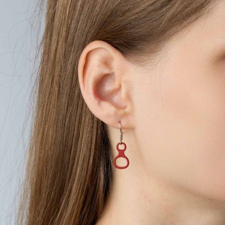 Kletter-Ohrringe rot