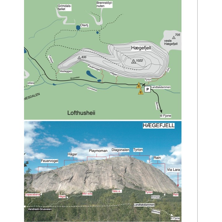 Ga Telemark -Klettern in Südnorwegen